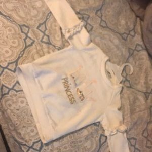 White and pink sweatshirt long sleeve 4-5 years old